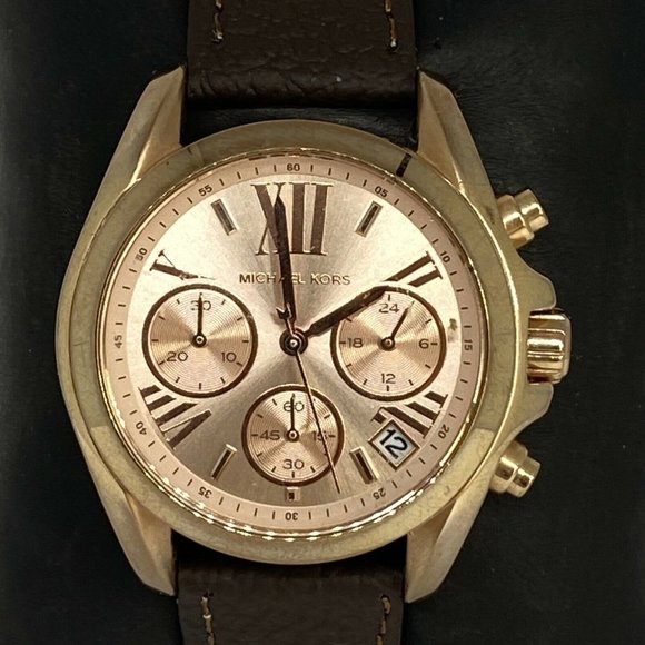 Michael Kors Bradshaw MK5799 Womens Brown Leather main image 4